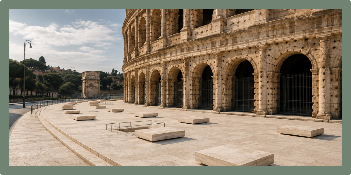 Colosseo, gli ambulacri meridionali