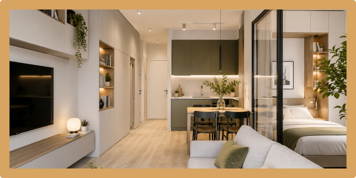 Interior design per piccoli appartamenti